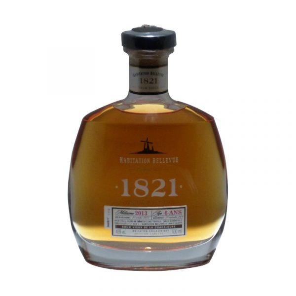 BELLEVUE - RHUM HORS D'ÂGE - CARAFE 1821 - 6 ANS - MILLÉSIME 2013 - 70CL - 45°