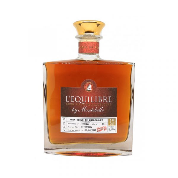 MONTEBELLO - RHUM HORS D'ÂGE - 15 ANS - EQUILIBRE - CARAFE - 70CL - 47,2°