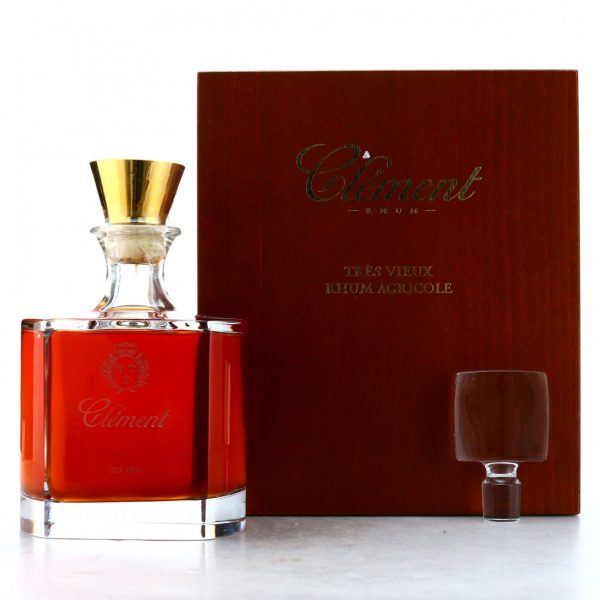 CLÉMENT - RHUM HORS D'ÂGE - CARAFE CRISTAL NUMÉROTÉE 1000 EX. - COFFRET LUXE - 70CL - 42°