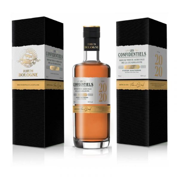 BOLOGNE - RHUM HORS D'ÂGE - LES CONFIDENTIELS - FINISH SAUTERNES 2020 - BRUT DE FÛT - 50CL - 49,9°