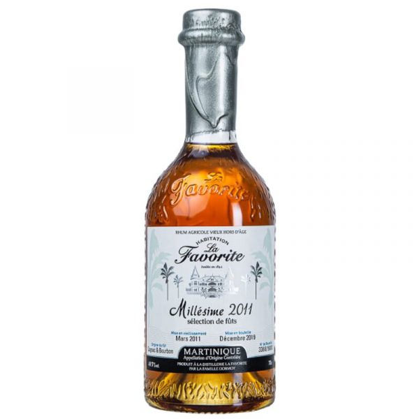 LA FAVORITE - RHUM HORS D'ÂGE - MILLÉSIME 2011 - 70CL - 49,7°