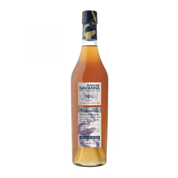 SAVANNA - RHUM HORS D'ÂGE - 10 ANS - MILLÉSIME 2006 - TRADITIONNEL - FINISH HERR - 50CL - 50,8°