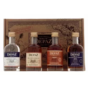 DEPAZ - COFFRET DÉCOUVERTE - 4 MIGNONNETTES - BLANC - VIEUX - VSOP - XO - 20CL - 45°