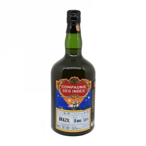 Compagnie des Indes Rhum Vieux Brazill 8 ans Brut de Fût Epris 53,2° Brésil