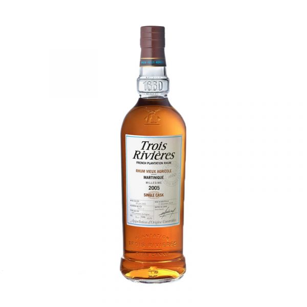 TROIS RIVIÈRES - RHUM HORS D'ÂGE - SINGLE CASK - EX-COGNAC - MILLÉSIME 2005 - 70CL - 43°